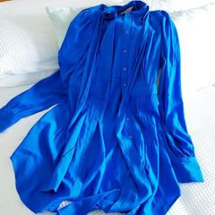 Blue Awear Shirt Dress - Size 8