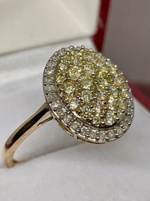 Gold Yellow Gold SGL Certified Natural Yellow Diamond