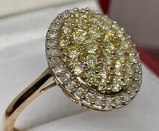 Gold Yellow Gold SGL Certified Natural Yellow Diamond
