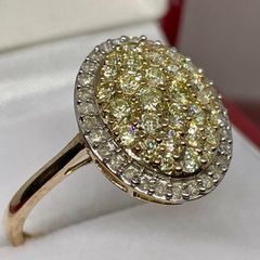 Gold Yellow Gold SGL Certified Natural Yellow Diamond