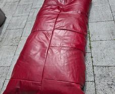 Bean bag giant, real leather.