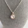 Silver Plated Crystal Necklace Image 3
