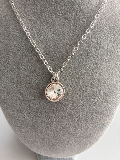 Silver Plated Crystal Necklace