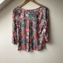 White Stuff "Enamel" Clocks Modal Blouse 3/4 Sleeve Top Image 4