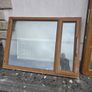 Golden Oak uPVC French Doors & Matching Window Set (Complete with Frames) Image 2