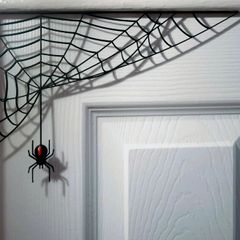 Spooky Spider & Web Halloween Decor