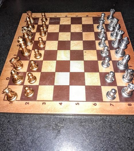 Wooden chessboard