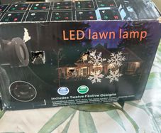 LED lawn lamp with slides