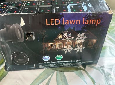 LED lawn lamp with slides