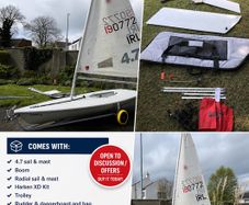 Laser sailing boat for sale
