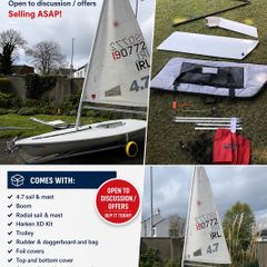 Laser sailing boat for sale