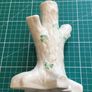 Belleek Fine China Tree Trunk  Shamrock Triple Bud Vase Image 2
