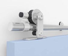 6FT 183cm Sliding Barn Door Hardware Kit Stainless Steel Track Rail