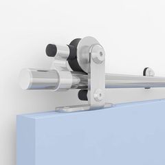 6FT 183cm Sliding Barn Door Hardware Kit Stainless Steel Track Rail