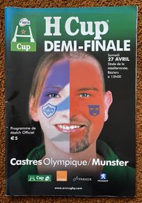 2002 Castres v Munster - Heineken Cup Semi-Final Programme