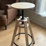 Dalfred Height-Adjustable Bar Stool Image 2