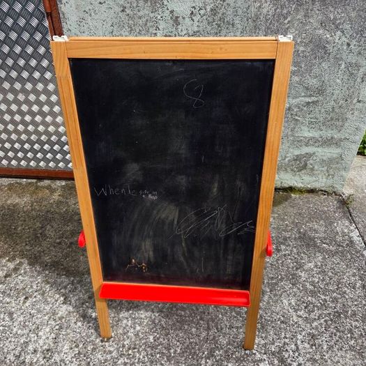 Chalk and whiteboard
