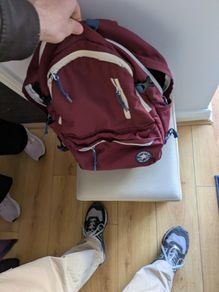 used back pack for free