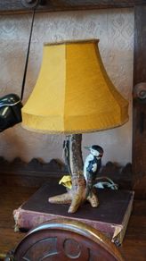 Vintage Goebel Woodpecker Table Lamp