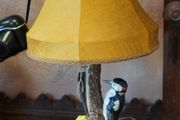 Vintage Goebel Woodpecker Table Lamp