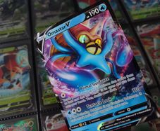 Omastar V ! Ultra Rare ! from Silver Tempest Set ! 2022 ! Pokemon Card !