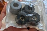 4 x black cone rubber foot pads