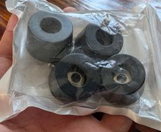 4 x black cone rubber foot pads
