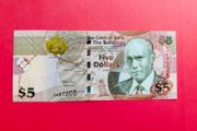 Bahamas   5  DOLLARS  2007  . Pick  72 .  Uncirculated