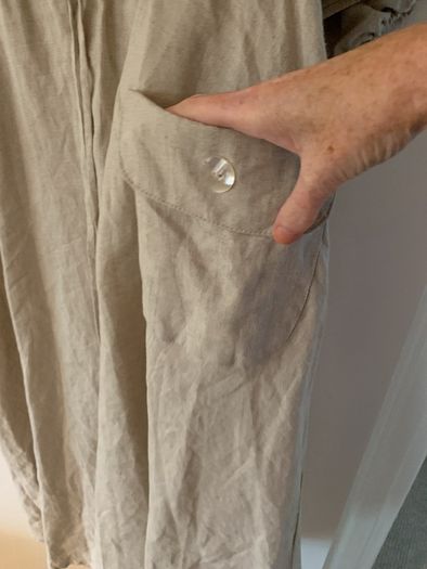 100% linen dress