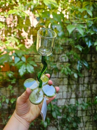 Two flower candle holders
