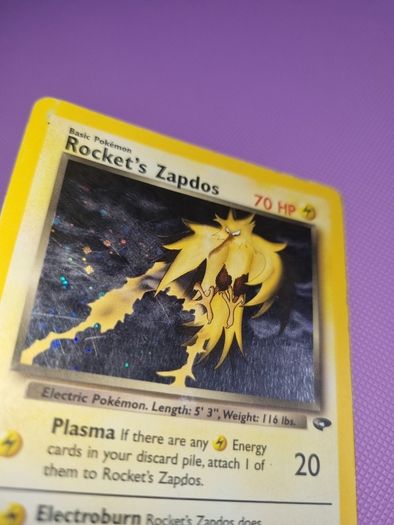 Team Rockets Zapdos (15/132) Holo Gym Challenge Pokemon Card
