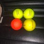 (4) Wilson colored golf balls Image 2