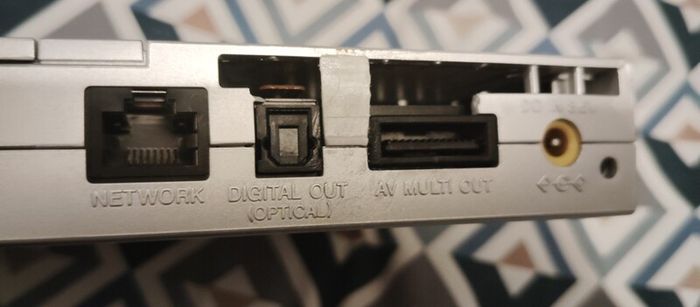 Playstation 2 Slim Silver console connections Works perfectly