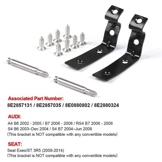 Glove Box Lid Hinge Snapped Repair Fix Kit Brackets For Audi A4 S4 RS4 B6 B7 8E For Seat Exeo/ST 3R5
