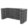Gabion Triple Wheelie Bin Surround Steel Image 8