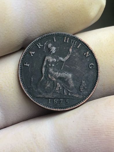 1875 H Farthing Victoria  RF.G for REG variant