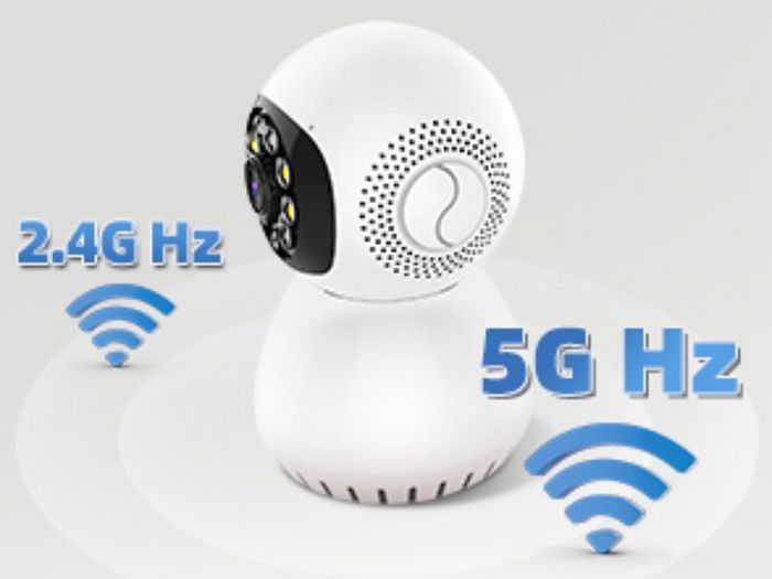 Home Security Indoor WiFi Camera 360 Degree Panoramic Camera, 5G Dual Band WiFi Camera, HD 1080P Home Camera, Security Cameras Monitor for Baby/Elder/Pet/Nanny