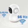Home Security Indoor WiFi Camera 360 Degree Panoramic Camera, 5G Dual Band WiFi Camera, HD 1080P Home Camera, Security Cameras Monitor for Baby/Elder/Pet/Nanny Image 6
