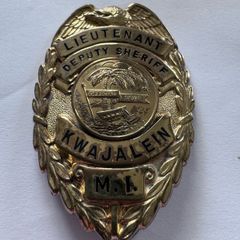 Genuine Rare Lieutenant Deputy Sheriff Badge