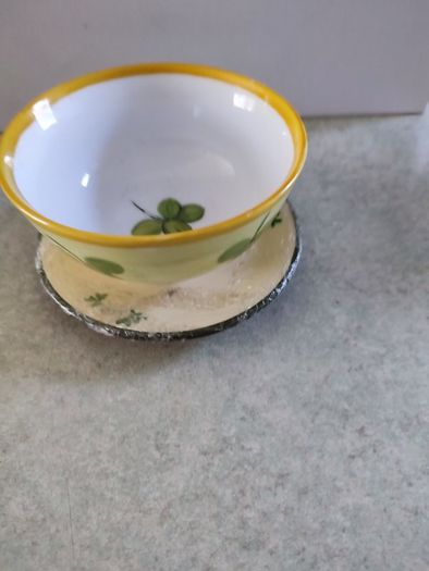 lovely shamrock bowl and saucer.