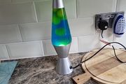 Lava lamp green and blue
