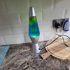 Lava lamp green and blue