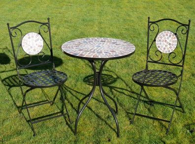 Two Seater Table and Chairs Mosaic D6674