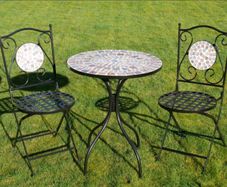Two Seater Table and Chairs Mosaic D6674