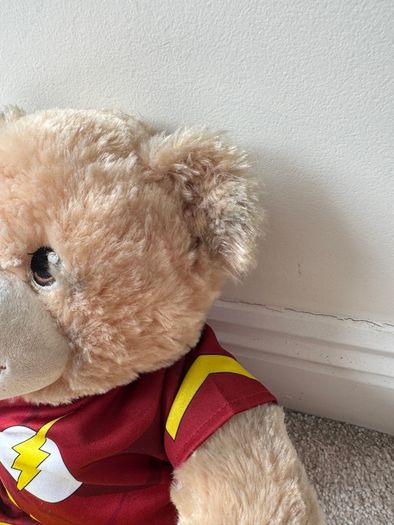 Build A Bear BAB Flash Plush DC Comics Justice League approx. 18 Used Dirty Please see pictures