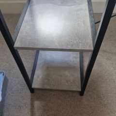 Modern office desk with shelving