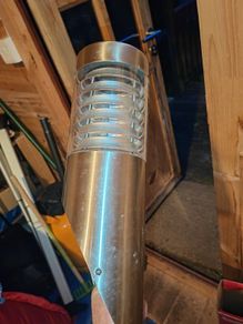 Chrome effect Drive way lights (x2) like new never used