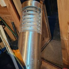 Chrome effect Drive way lights (x2) like new never used