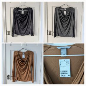 Cowl Neck Tops x 3 (H&M) Size Small