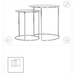 Grove Home Glass Nest of Tables